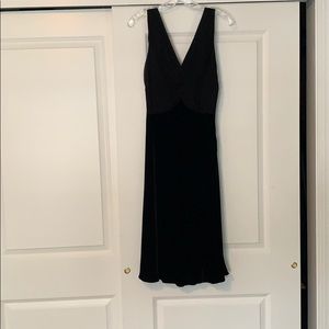 Mid length black dress